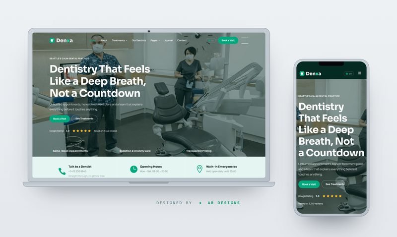 Denxa – Dental Clinic & Smile Studio HTML Template