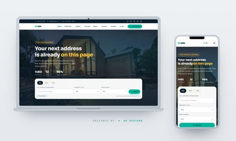 Estatic – Real Estate & Property Marketplace HTML Template