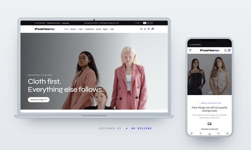 Fashiona – Fashion & Lifestyle eCommerce HTML Template