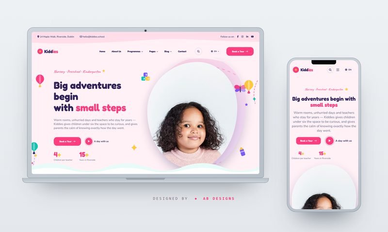 Kiddies – Nursery, Preschool & Kindergarten HTML Template
