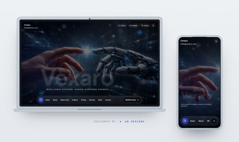 Vexaro — AI HTML Website Template