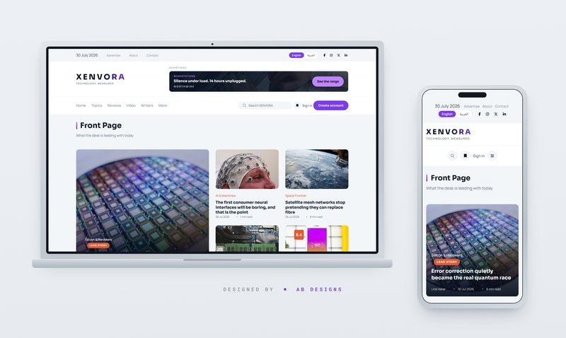 XENVORA — Technology Magazine PHP Website Template